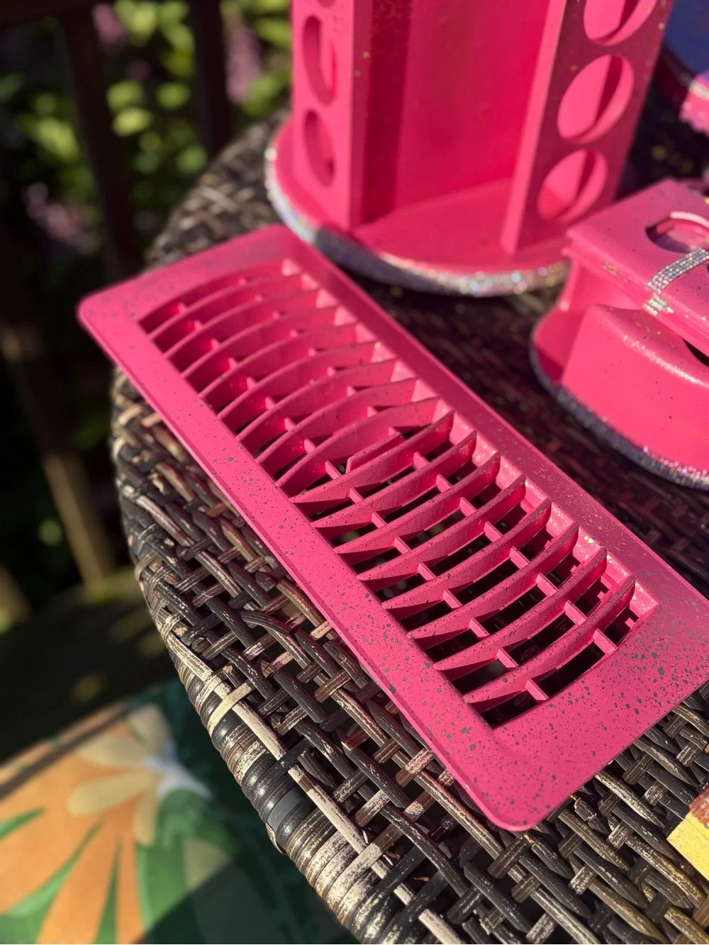 Hot Pink “Barbie Themed” rotating Rhinestone trim-Organizer-FREE GIFT!